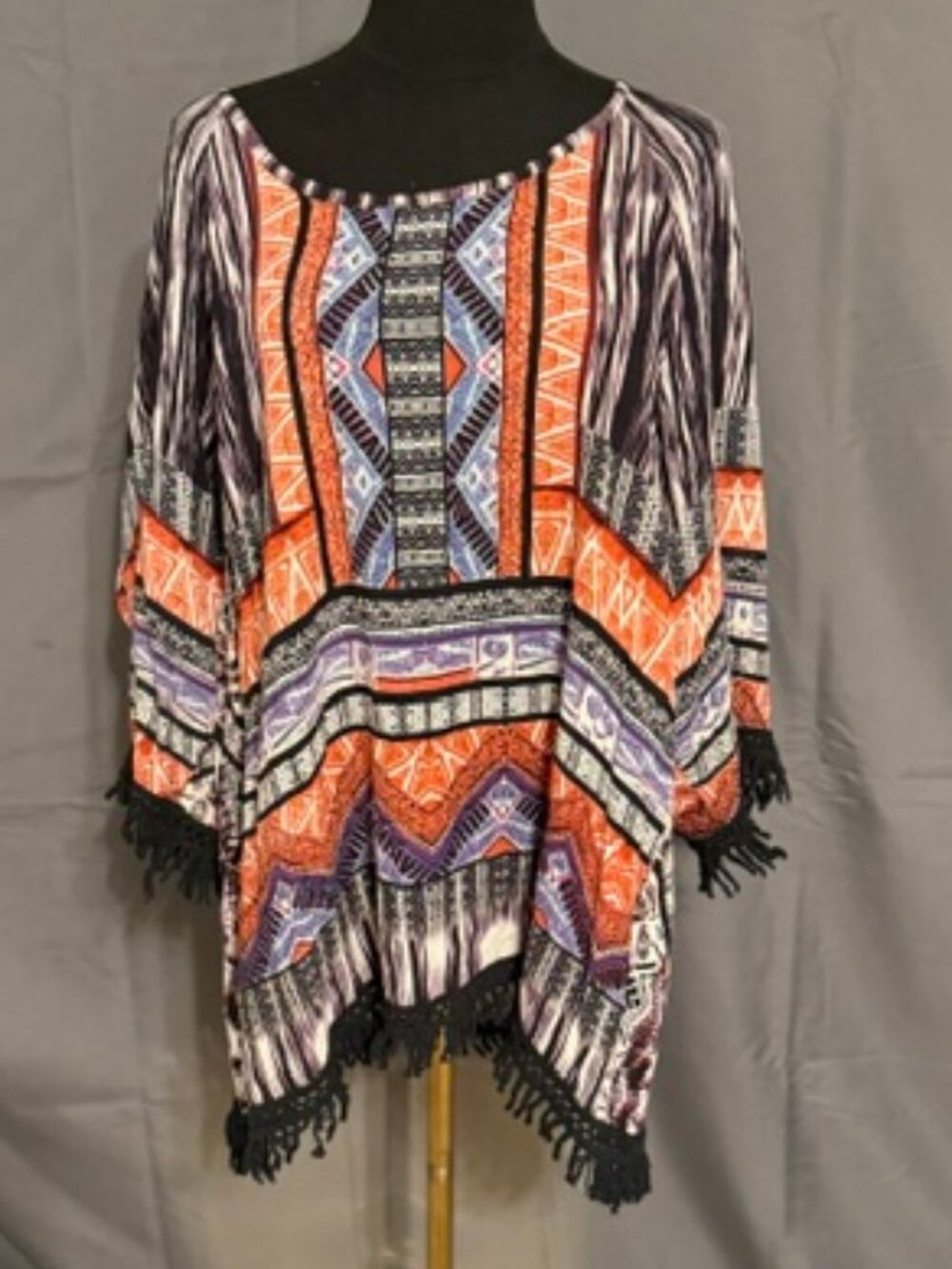 LIFE STYLE Boho Blouse Size 1X